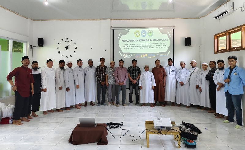 Dosen Polsri Hadirkan Inovasi Kolom Air di Pesantren Zaadul Ma’ad, Atasi Masalah Besi pada Air Tanah